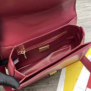 Dolce & Gabbana Amore In Calfskin Bag Green Burgundy – 27x8x18 cm - 6