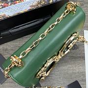 Dolce & Gabbana Girls Shoulder Bag In Napa Leather Green – 21x5x13.5 cm - 6