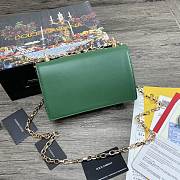 Dolce & Gabbana Girls Shoulder Bag In Napa Leather Green – 21x5x13.5 cm - 3