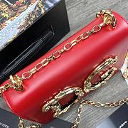 Dolce & Gabbana Girls Shoulder Bag In Napa Leather Red – 21x5x13.5 cm - 6