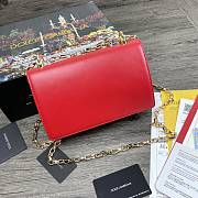 Dolce & Gabbana Girls Shoulder Bag In Napa Leather Red – 21x5x13.5 cm - 4