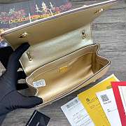 Dolce & Gabbana Girls Shoulder Bag In Napa Leather Gold – 21x5x13.5 cm - 2
