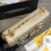Dolce & Gabbana Girls Shoulder Bag In Napa Leather Gold – 21x5x13.5 cm - 4