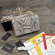 Dolce & Gabbana Girls Shoulder Bag In Sanke Leather – 21x5x13.5 cm - 5