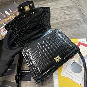 Dolce & Gabbana Amore Shoulder Bag In Crocodile Leather Black – 27x8x18cm - 4