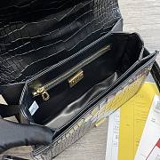Dolce & Gabbana Amore Shoulder Bag In Crocodile Leather Black – 27x8x18cm - 2