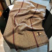 Gucci Houndstooth Bee Scarf Brown – 200x90 cm - 5