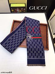 Gucci Cashmere Brushed Multi-Purpose Scarf Black – YSG7059- 65×190 cm - 6