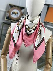 Gucci Square Silk Scarf Pink – 90x90cm cm - 2