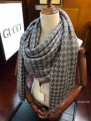 Gucci GG Square Scarf Dark Grey Dream Color – YSL6097 - 140x140 cm - 1