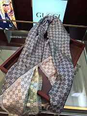 Gucci GG Square Scarf Dark Grey Dream Color – YSL6097 - 140x140 cm - 2