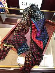 Gucci GG Square Scarf Dark Multi-color Dream Color – YSL6097 - 140x140 cm - 3