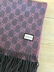 Gucci GG Classic Double-Sided Lamb Velvet Scarf Pink – 50x200 cm - 5