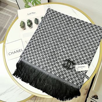 Chanel Bohemian Style With Stripe Knitting Scarf  – 180x65 cm