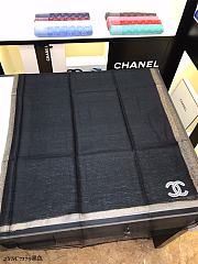 Chanel Embroidered Silk And Wool Scarf Black  – 2YSC7179 - 75×200 cm - 3