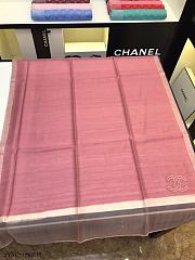 Chanel Embroidered Silk And Wool Scarf Pink – 2YSC7179 - 75×200 cm - 3