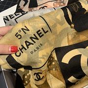 Chanel 100% Water-Soluble Cashmere Scarf Yellow – 100×200 cm - 6