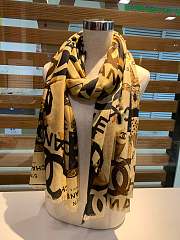 Chanel 100% Water-Soluble Cashmere Scarf Yellow – 100×200 cm - 3