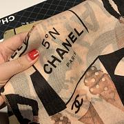 Chanel 100% Water-Soluble Cashmere Scarf Orange – 100×200 cm - 6