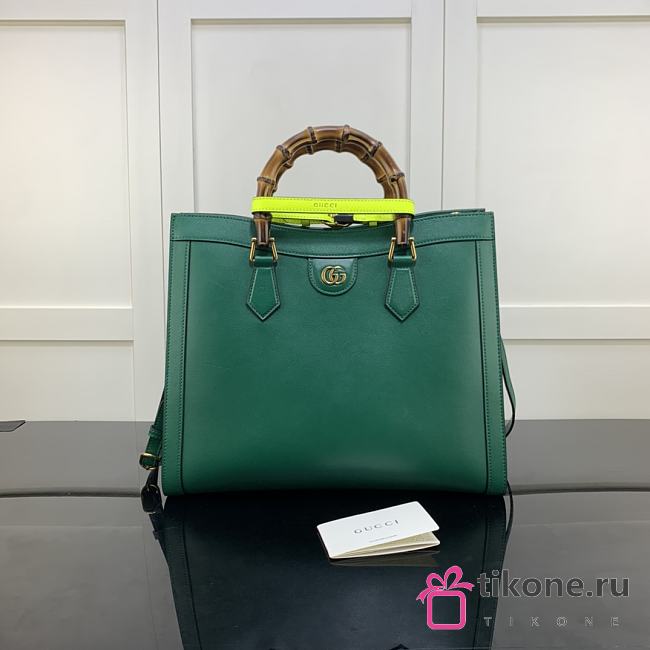 Gucci Diana Small Tote Bag Green – 655658 – 35x30x14 cm - 1