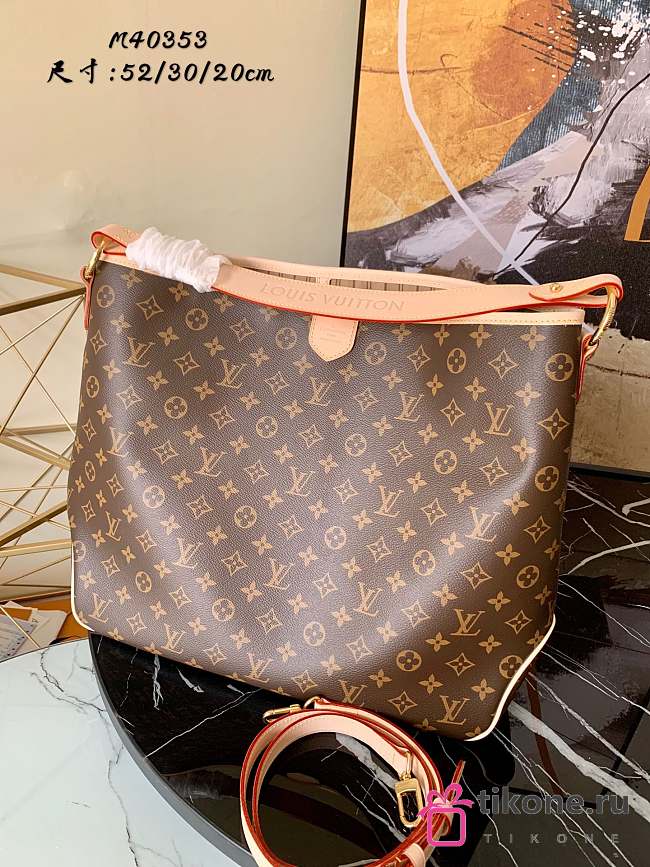 Louis Vuitton Delightful Monogram MM Hobo Bag – M40353 – 52x30x20 cm - 1