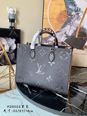 Louis Vuitton Onthego Black Leather M58522 