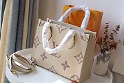 Louis Vuitton Onthego Bicolour Empreinte Monogram Creme/ Boise de Rose Tote Bag – M45654  - 4