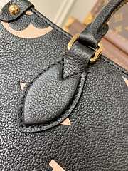 Louis Vuitton Onthego Bicolour Empreinte Monogram Black/Beige Tote Bag – M45659 – 25x19x11.5cm - 5