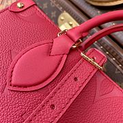 Louis Vuitton Onthego Empreinte Monogram Red Tote Bag – M45660 – 25x19x11.5cm - 4