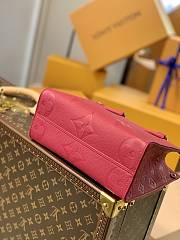 Louis Vuitton Onthego Empreinte Monogram Red Tote Bag – M45660 – 25x19x11.5cm - 3