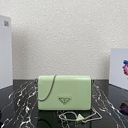 Prada Shiny Necklace Bag Green  – 1BD307 – 19x10.5x3.5 cm - 1