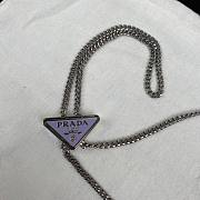 Prada Shiny Necklace Bag Purrple  – 1BD307 – 19x10.5x3.5 cm - 3