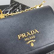 Prada Saffiano Leather Shoulder Bag Black 1BD275  - 4