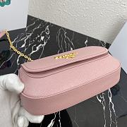 Prada Saffiano Leather Shoulder Bag Pink 1BD275  - 2