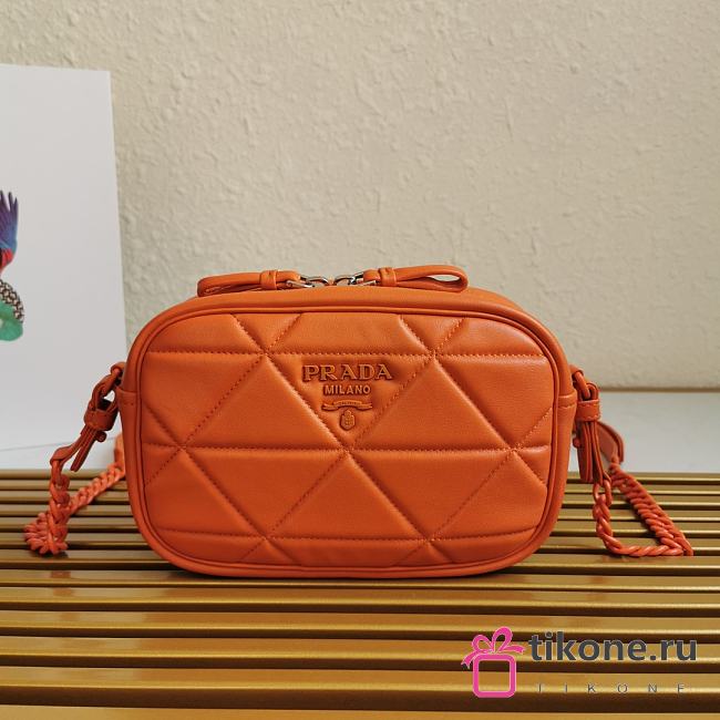 Prada Sprectrum Shoulder Bag Orange – 1BH141 – 21x13.5x9 cm - 1