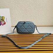 Prada Sprectrum Shoulder Bag Blue – 1BH141 – 21x13.5x9 cm - 6