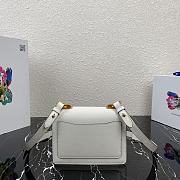 Prada Saffiano Leather Symbole Bag White 1BD270  - 5