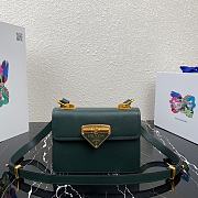 Prada Saffiano Leather Symbole Bag Green 1BD270  - 1