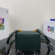 Prada Saffiano Leather Symbole Bag Green 1BD270  - 4