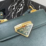 Prada Saffiano Leather Symbole Bag Green 1BD270  - 3