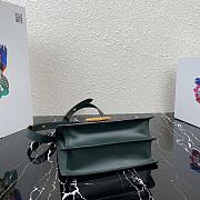 Prada Saffiano Leather Symbole Bag Green 1BD270  - 2