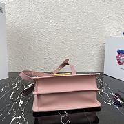 Prada Saffiano Leather Symbole Bag Pink 1BD270  - 4