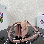 Prada Saffiano Leather Symbole Bag Pink 1BD270  - 3