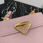 Prada Saffiano Leather Symbole Bag Pink 1BD270  - 2