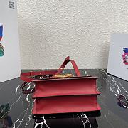 Prada Saffiano Leather Symbole Bag Red 1BD270  - 3