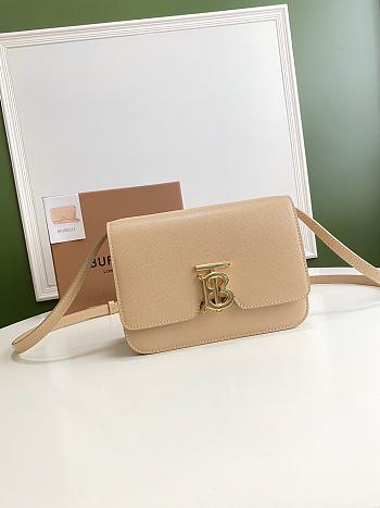 Burberry TB Leather Small Bag Beige – 1791 – 21 x 6 x 16cm