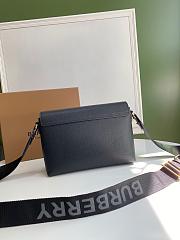 Burberry Leather and Vintage Check Note Crossbody Bag Black – 1791 – 25 x 8.5 x 18 cm - 4