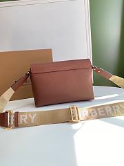 Burberry Leather and Vintage Check Note Crossbody Bag Brown – 1791 – 25 x 8.5 x 18 cm - 4