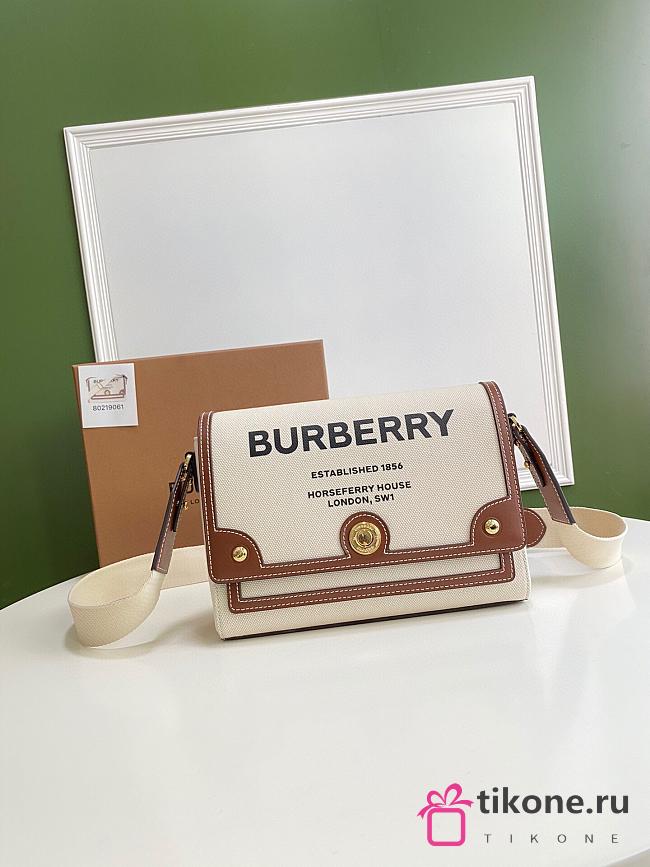 Burberry Horseferry Print Canvas Note Crossbody Bag – 80302491 – 25 x 8.5 x 18 cm - 1