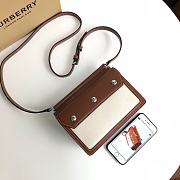 Burberry Horseferry Prints Canvas Crossbody Bag Brown – 19 x 5 x 15 cm - 4